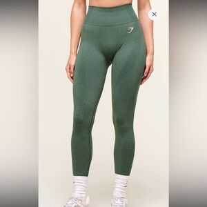 Gymshark Forest Green Leggings Vital seamless 2.0 Leggings Size Large